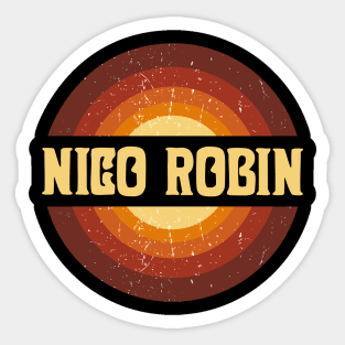 Vintage Proud Name Robin Anime Gifts Circle Sticker